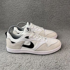 Nike SB Alleyoop White Black Sneakers CJ0882 100 Mens Size 8.5 / Women Size 10
